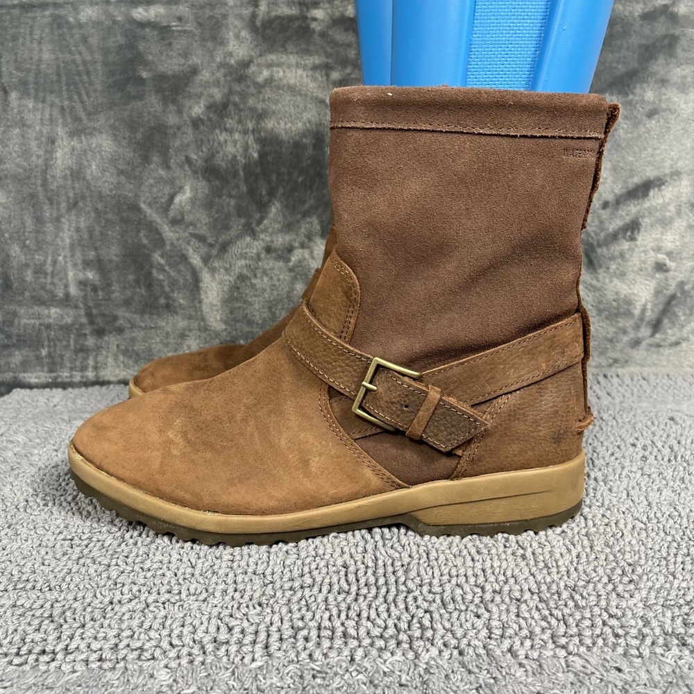 Sperry Syren Gulf Brown Waterproof Leather Suede Ankle Boots Women 9 STS86684
